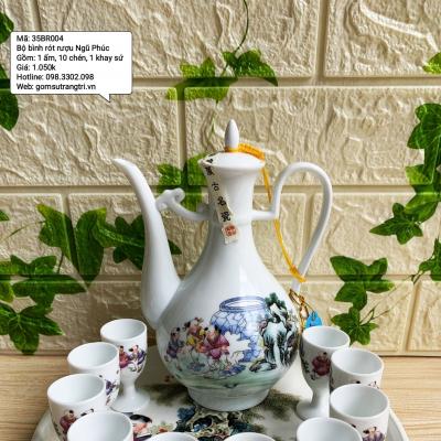 Bộ Bình Rót Rượu Ngũ Phúc
